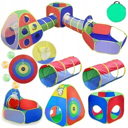 Namiot Dla Dzieci 2 Tunele 5W1 Suchy Basen