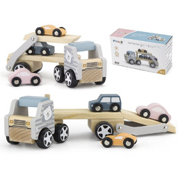 Viga Toys VIGA PolarB Drewniana laweta z samochodzikami