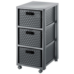 ROTHO Regał duży z 3 szufladami COUNTRY antracyt