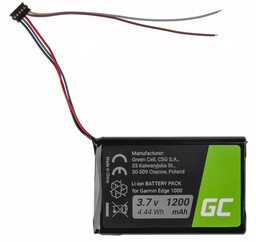 Bateria Green Cell CS-GME100SL DI44EJ18B60HK do Garmin Edge