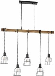 Indutrialna LAMPA wisząca PONTE PND-4290-5-L Italux metalowa OPRAWA
