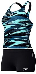 Speedo Damskie stroje kąpielowe Hyperboom Tankini, szybkoschnące, treningowe,