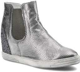 Karino Srebrne Sneakersy Damskie Modne Obuwie