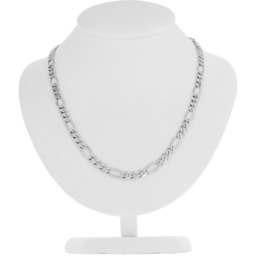 Srebrny łańcuszek pełny Figaro 60 cm pr. 925