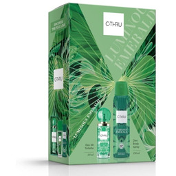 C-THRU Zestaw prezentowy Luminous Emerald (Woda Toaletowa 30ml+Dezodorant