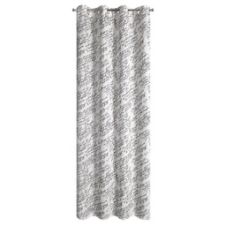 Eurofirany Zasłona 140x250 Edith naturalna czarna napisy