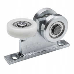 Wózek jezdny rolki do bramy podwieszanej do szyny