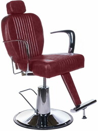 Fotel barberski OLAF BH-3273 Wiśniowy
