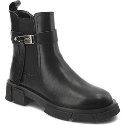 Cambell Czarne Botki Ocieplane Obuwie Damskie