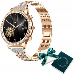 Smartwatch damski Manta Diamond Lusso złoty bransoletka Yes