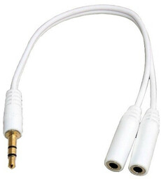 Rozdzielacz 2x gniazdo na 1x wtyk jack 3.5