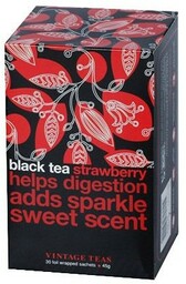 Czarna herbata Vintage Teas Black Tea Strawberry -