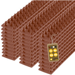 Plastikowe kolce Tosta przeciw ptakom 50 cm brązowe