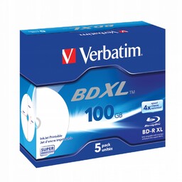 Płyty Verbatim Blu-ray Bd-r XL 4x 5szt 100GB
