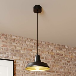 Luminex Lampa wisząca Class, czarny/złoty