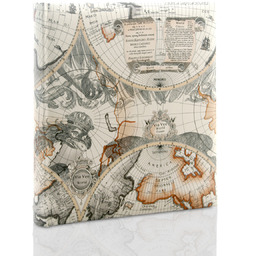 Album wsuwany dla podróżnika mapy beż (500 zdjęć