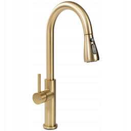 Rea Bateria Kuchenna Wysoka Nest Złota Szczotkowana Wyciągana