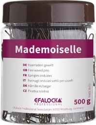 Efalock Mademoiselle, spinki do koka karbowane 65mm, 500g,