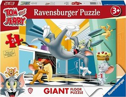 Ravensburger, Tom & Jerry Giant 24 sztuki, Dzieci,