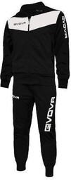 Dres treningowy bluza + spodnie Givova Visa czarno-biały