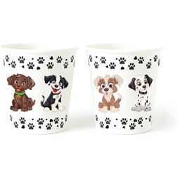 Kubeczki papierowe Pieski - 250 ml - 6