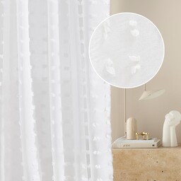 ROOM99 Casablanca firanka z taśmą marszczącą, 200 x