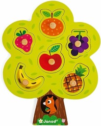 Janod - Fruit Tree Puzzle - 6 Pieces