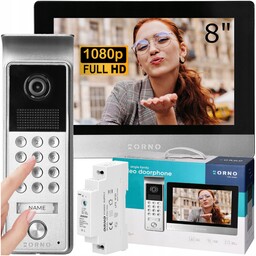 Wideodomofon Domofon Full Hd 7" Z Szyfratorem