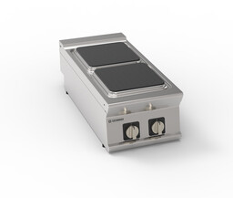 TECNOINOX Kuchnia gastronomiczna elektryczna nastawna 2 pola kwadratowe