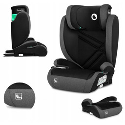 Fotelik Samochodowy Lionelo Hugo Black Grey isofix I-size