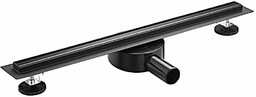 Odpływ liniowy brodzikowy prysznicowy SLIM 600 mm CZARNY