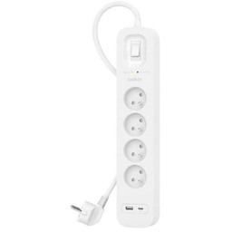 BELKIN LISTWA ZASIL. 2M, 4X + 1XUSB-A, USB-C