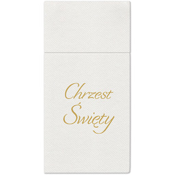 Kieszonki na sztućce Chrzest Święty - 40 cm