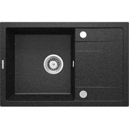 Zlewozmywak CORIO grafitowy granit 1K Z/O 670 x
