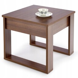Stolik kawowy ciemny orzech ława z szufladą