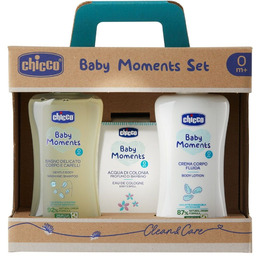 CHICCO SET Baby Moments płyn do kąpieli 200ml