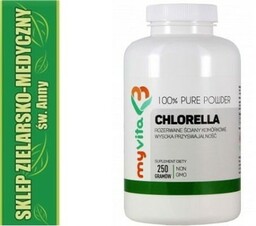 CHLORELLA PROSZEK 250g Witaminy A, B, C, E,