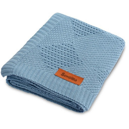 Sensillo KOC BAMBUS 100% 100X80CM NIEBIESKI