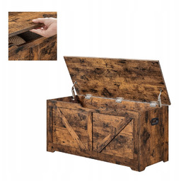 Skrzynia do przechowywania 100x40x46 cm Schowek organizer Ławka