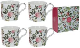 KUBKI PORCELANOWE Kwiaty: Róże i motyle / Butterfly