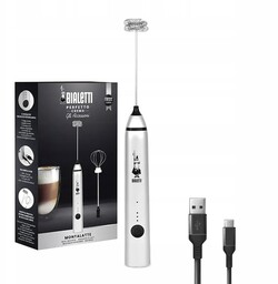 Elektryczny Spieniacz do Mleka Bialetti Whipper Pro Srebrny