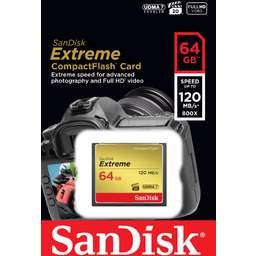 Karta SanDisk Compact Flash Extreme 64GB 120 MB/s