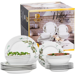 Zestaw Serwis Obiadowy Talerze 12 Osób 36 Elementów