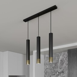 Lampa wisząca Nest Luminex, możliwość ściemniania, czarny, salon