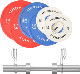 UNDERFIT Hantla regulowana olimpijska bumper color 15 kg