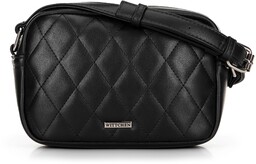 Damska torebka crossbody z imitacji skóry czarna