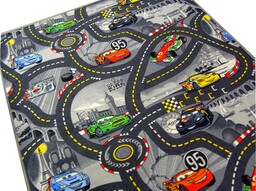 Wykładzina Dywan Disney Cars Ulice Miasto 150x150