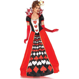 LEG AVENUE Damski kostium Deluxe Queen Of Hearts,