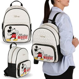 DISNEY Myszka Mickey EKOSKÓRA plecak MŁODZIEŻOWY, POJEMNY damski