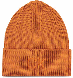 Czapka Calvin Klein Re-Lock Beanie W/Emb K60K608660 Brązowy
